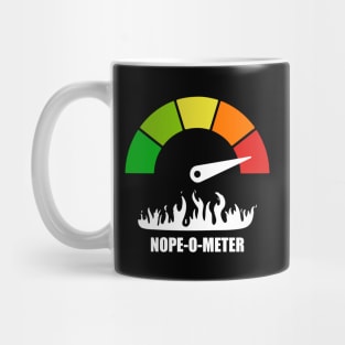 Meter Series - NOPE-O-METER 2 - Nope Icons - Gauge Level 5 - OH HELL NO - 5B Mug